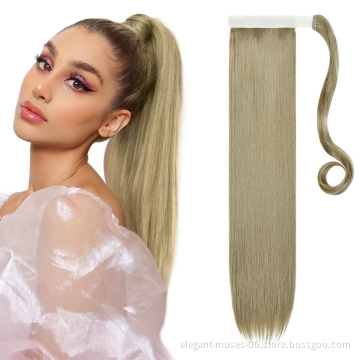 Best Selling 100% synthetic Hair high quality Drawstring Ponytail wholesale synthetic ponytail Hair Extension
